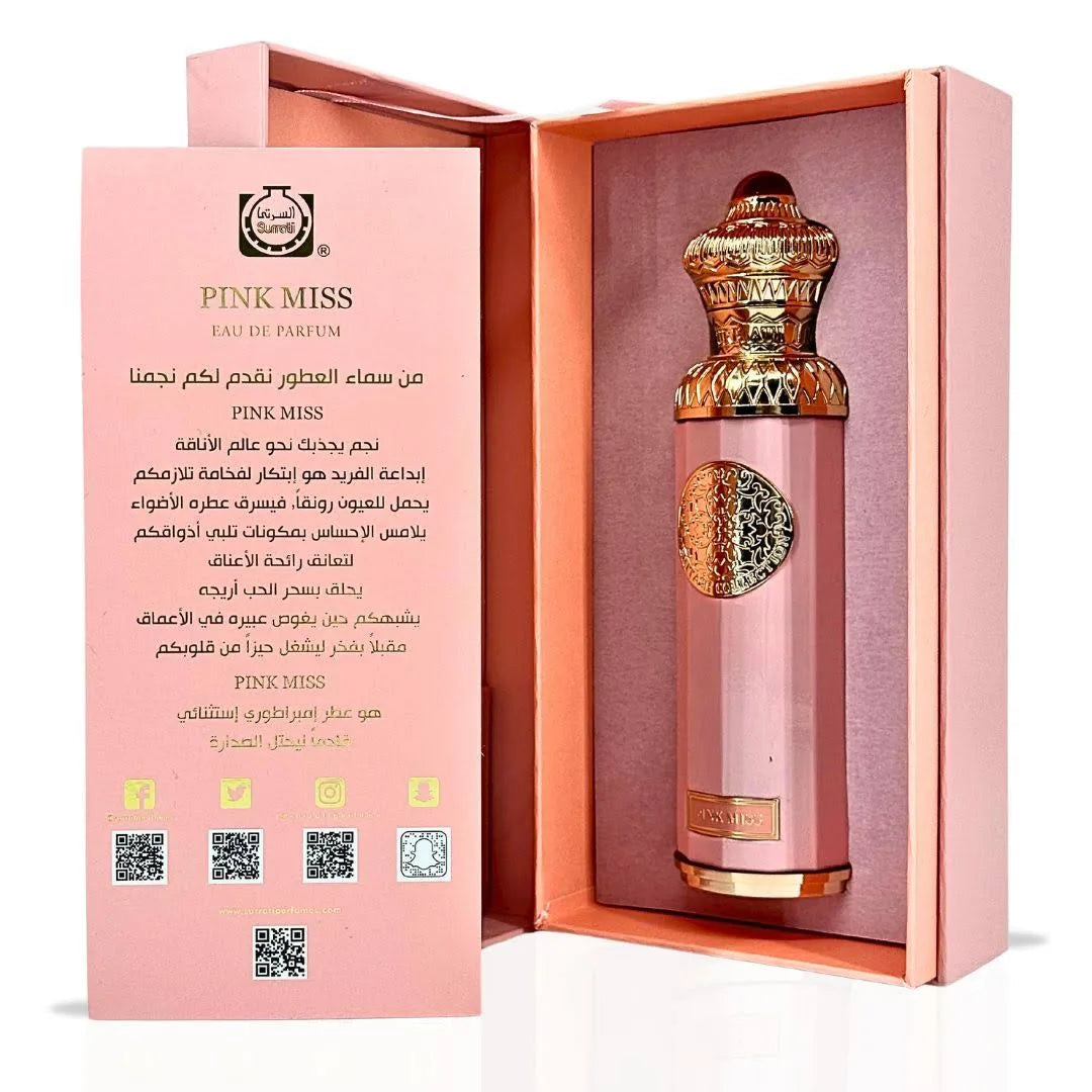 Pink Miss 140ml Eau de Parfum Surrati Perfume passion