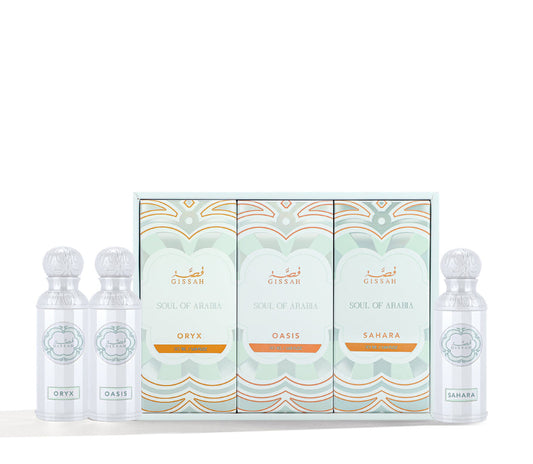 Gissah Soul of Arabia set - 3X50Ml Perfume passion